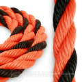 3 Strand Yellow Black Tiger Rope Polypropylene Rope